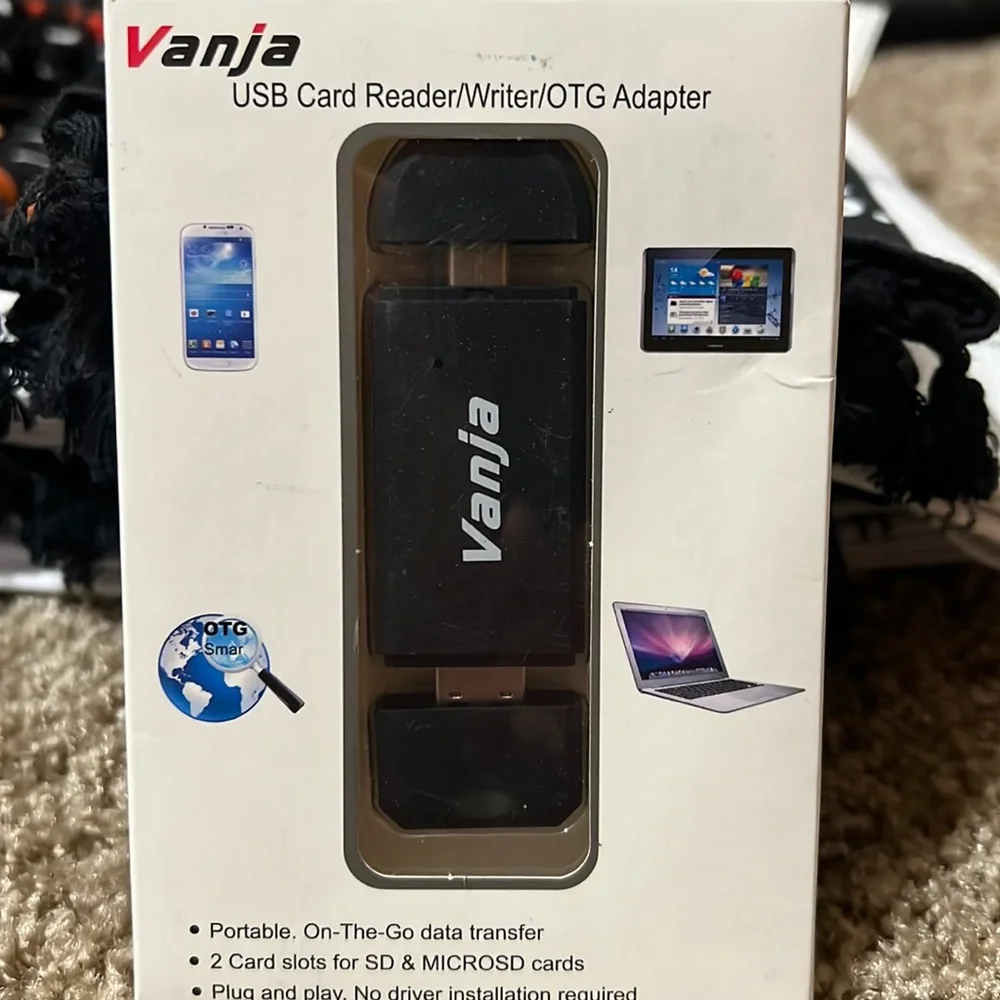 Vanja USB Card Reader/writer/ OTG Adaptor. New in pkg